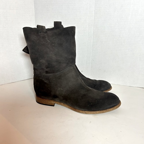 Alberto Fermani Umbria Slouchy Suede Ankle Boot Colour Anthracite Side 39 - Picture 7 of 12